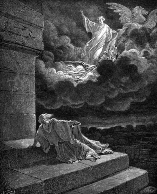 Elijah Taken Up to Heaven by Gustave Dore